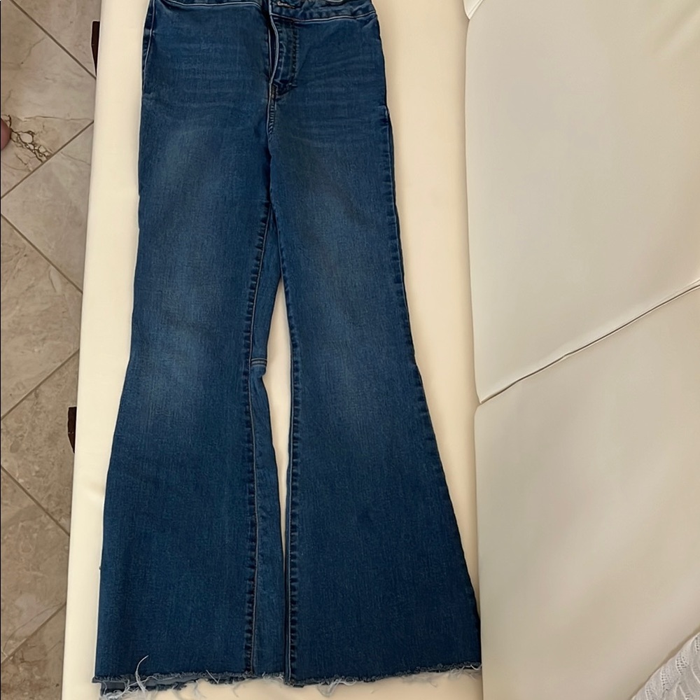 Women's Blue Flared Jeans
